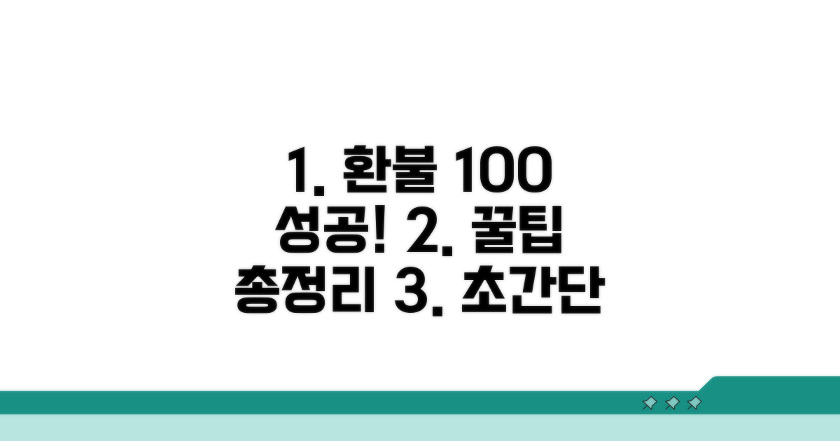 환불 성공 높이는 꿀팁