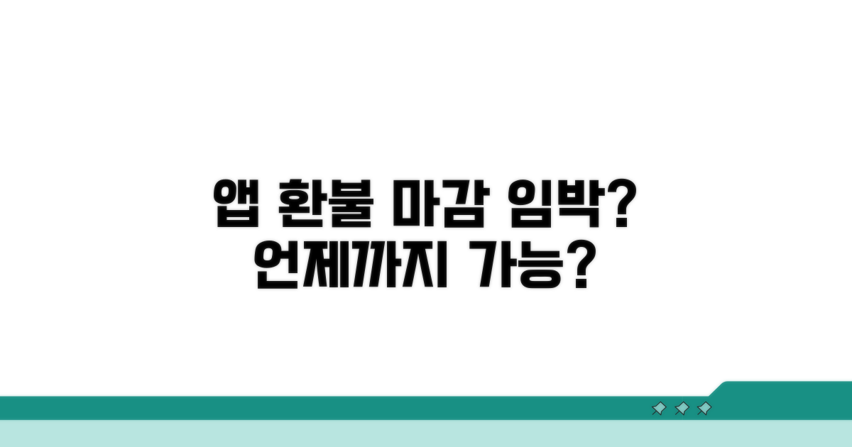 앱 환불, 언제까지 가능할까?