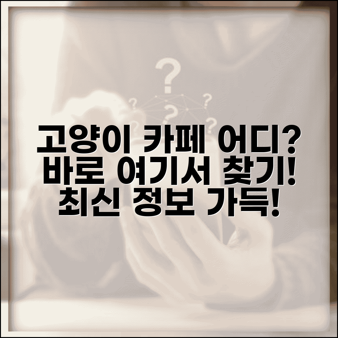 고양이 카페 찾기 사이트 | 고양이카페 정보