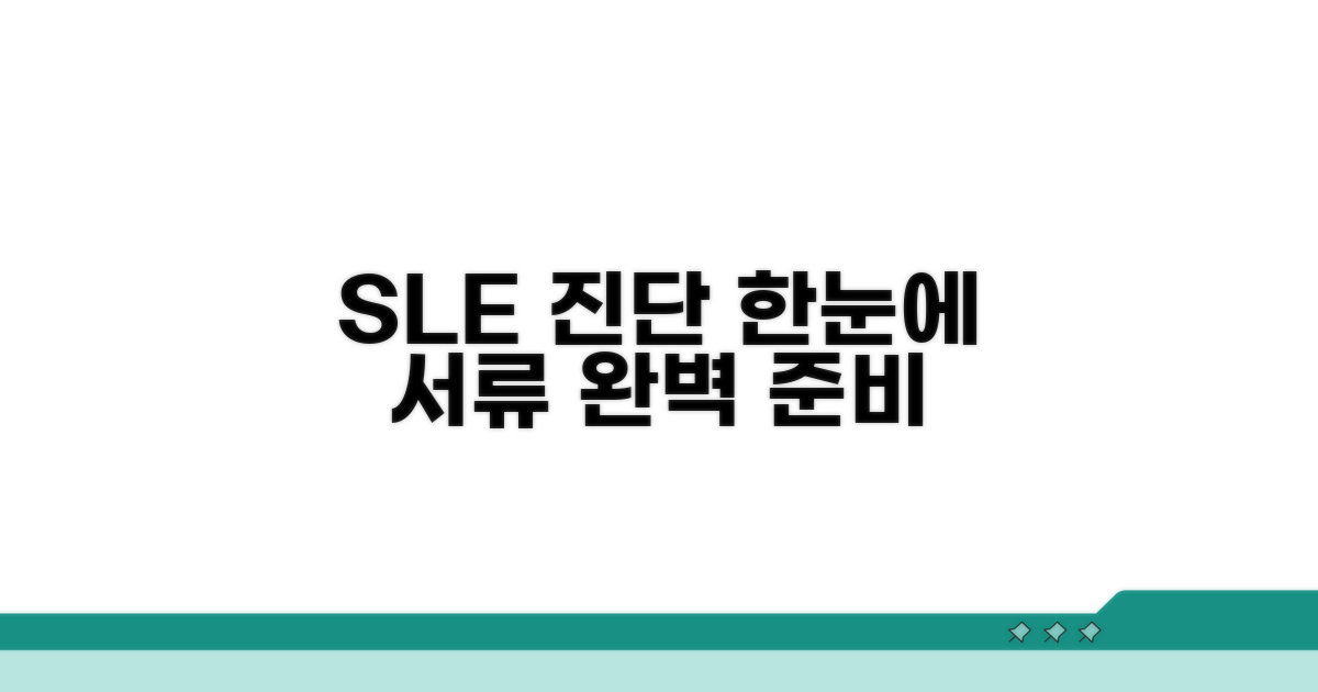 SLE 진단 과정 및 서류 준비 가이드