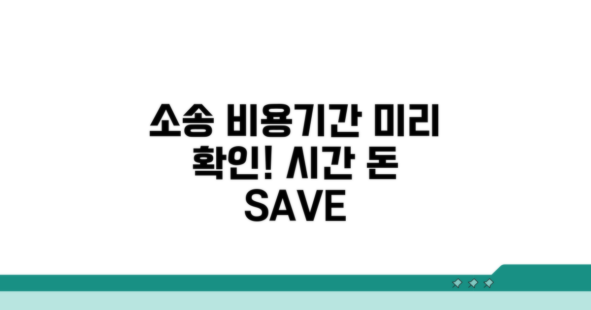 소송 비용과 기간, 미리 알아두세요