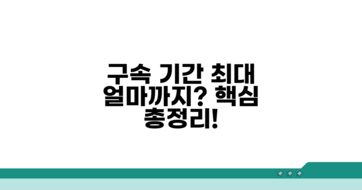핵심 내용! 최대 구속 기간 알아보기