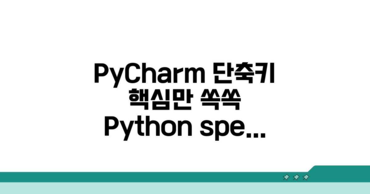 PyCharm 파이썬 단축키 핵심 정리