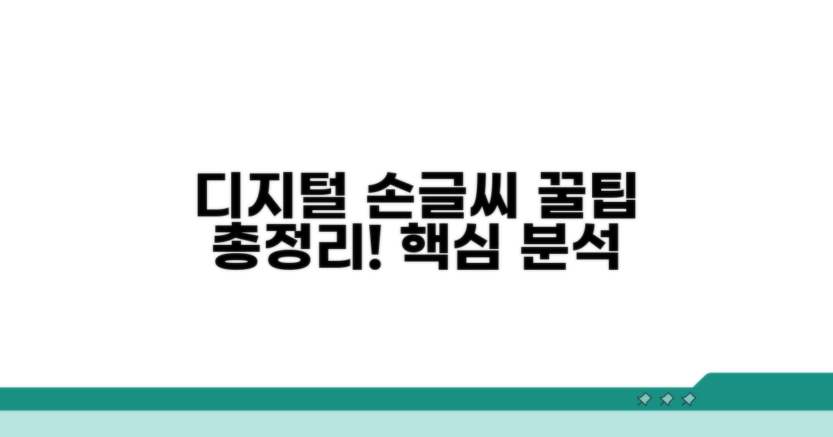 디지털 손글씨 필기법 핵심 분석