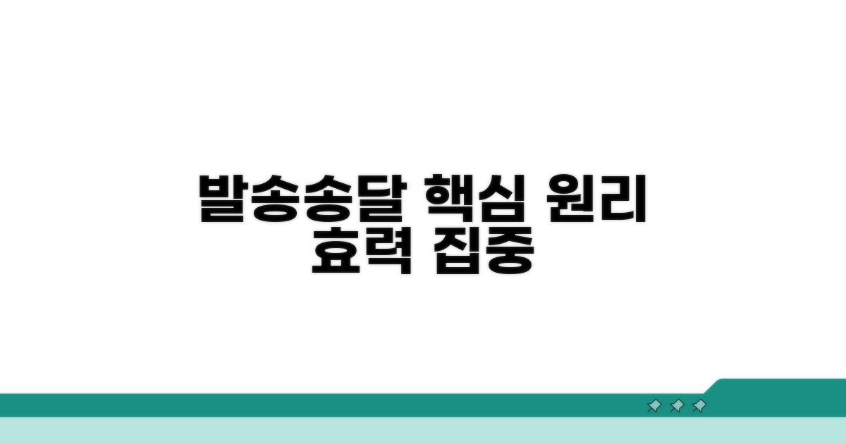 발송송달 효력과 핵심 원리