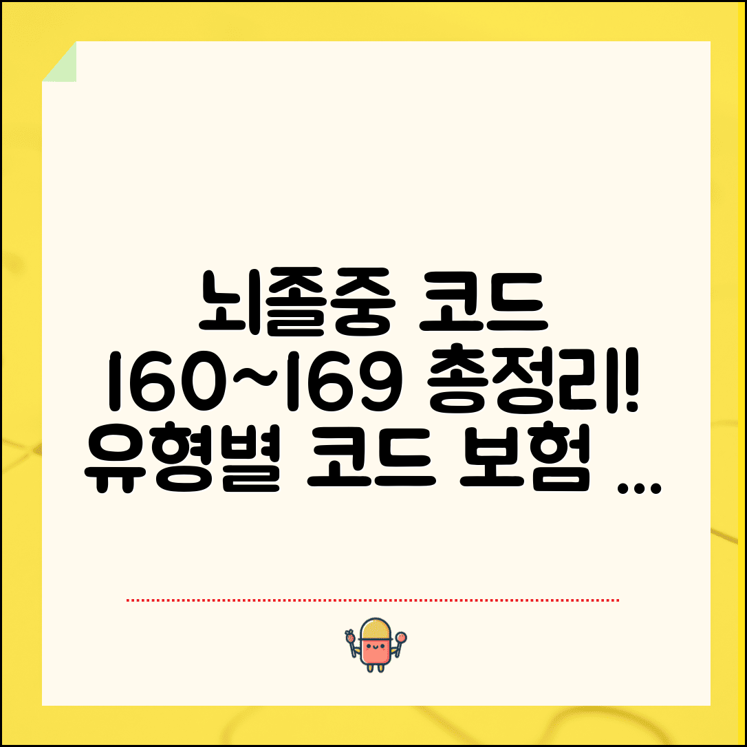 뇌졸중 진단코드 I60~I69 총정리 | 유형별 코드와 보험 청구 방법, 증상별 비교