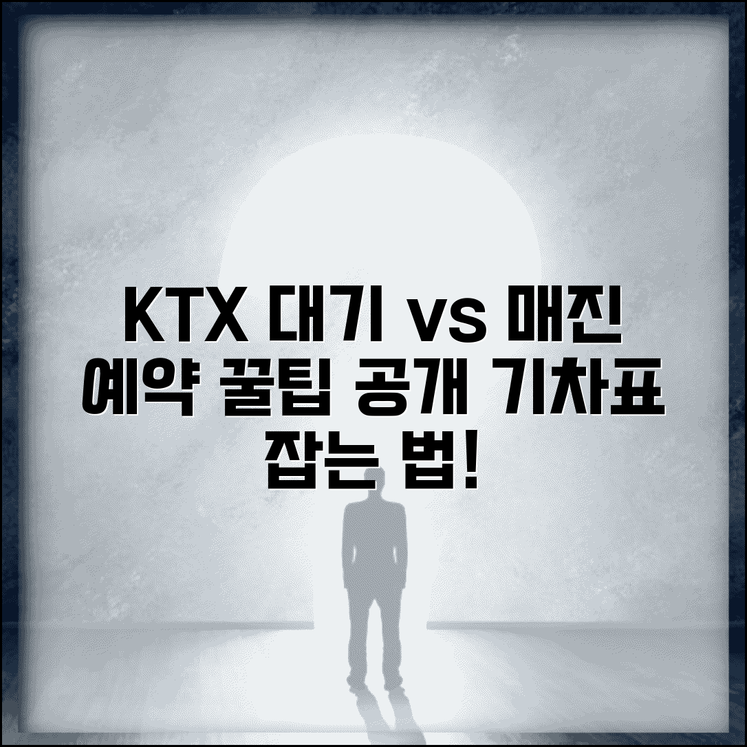 KTX 예약대기 매진 차이 구분법 | 기차표 상태별 예약 가능성 및 예매 팁