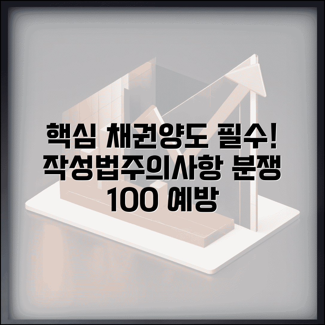 채권양도양수계약서 필수 요소 | 작성법, 주의사항, 법적 분쟁 예방 전략 총정리