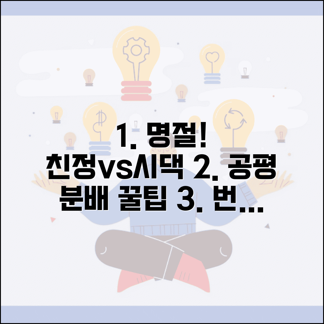 친정 vs 시댁 명절 분배 방법 공평하게 | 명절 시댁 친정 번갈아 가기 꿀팁 및 주의사항