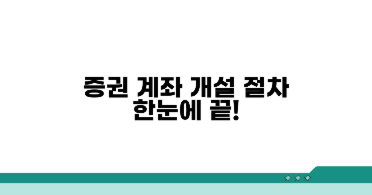 증권 계좌 개설 절차 한눈에 보기