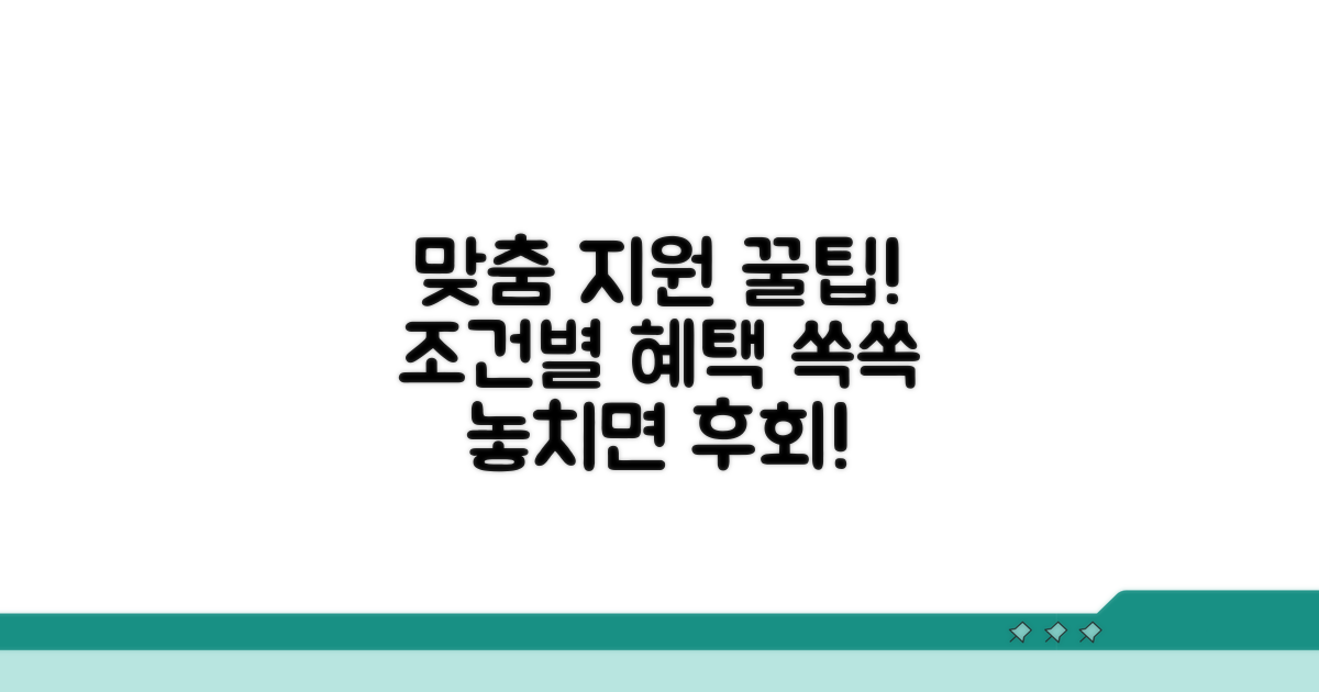 조건별 맞춤 지원 프로그램 활용법