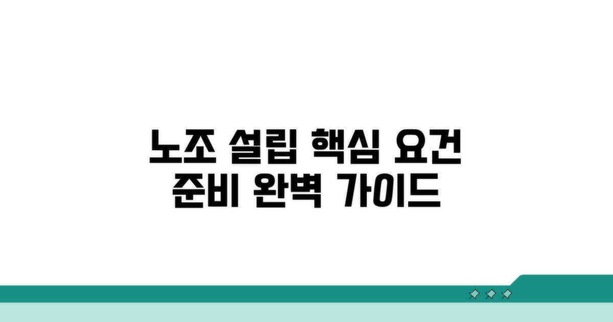 노조 설립 요건, 무엇을 준비할까?