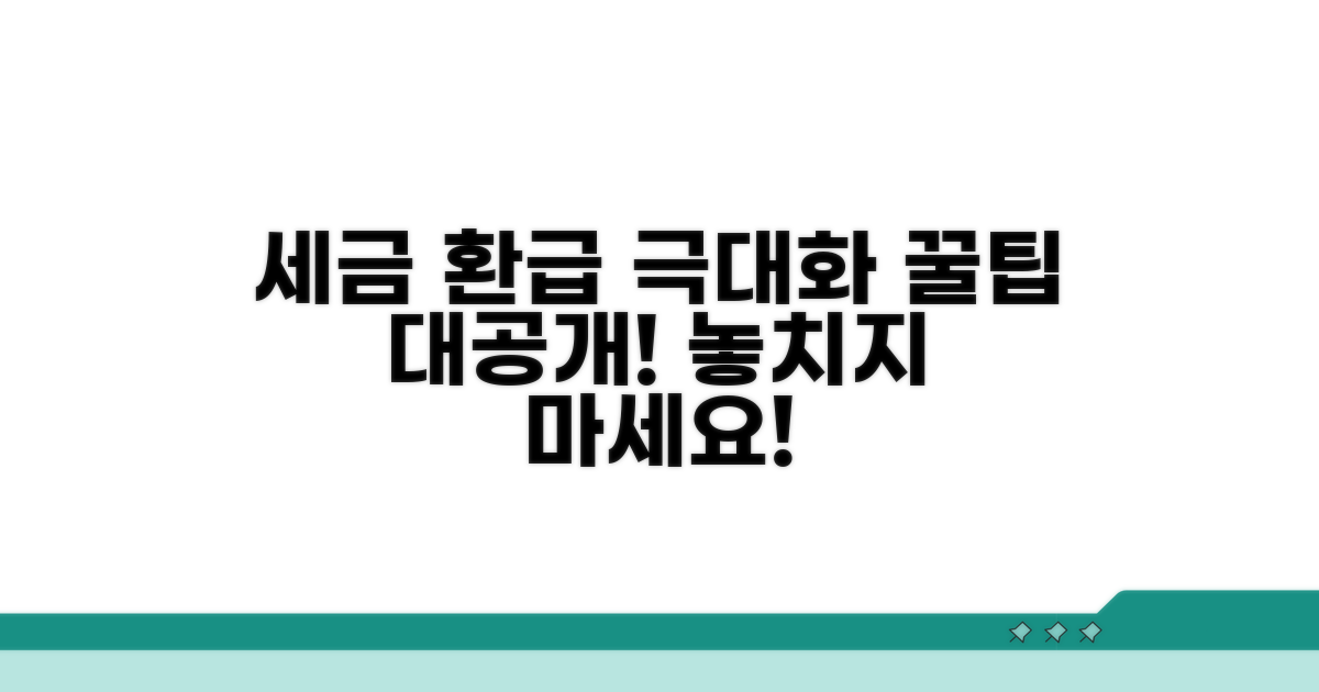 세금 환급 극대화하는 활용법