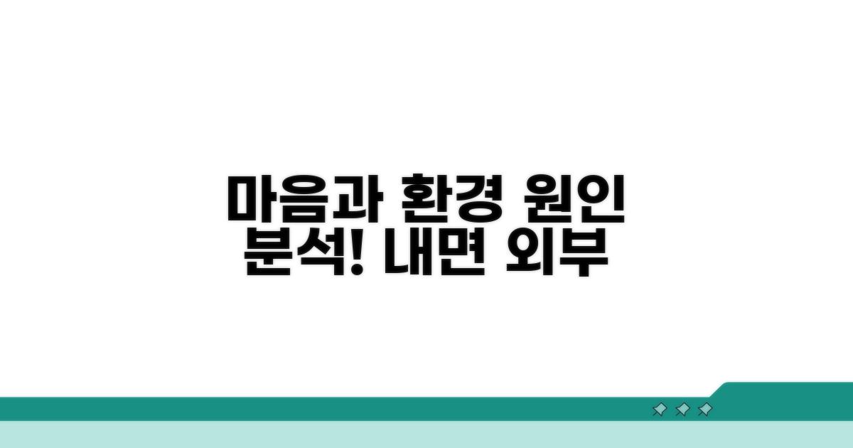 원인이 되는 마음과 환경