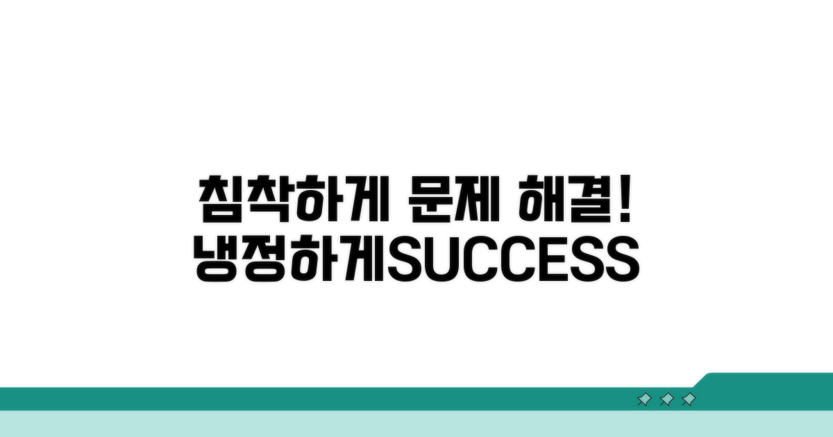 침착하게 대응하는 해결 방법