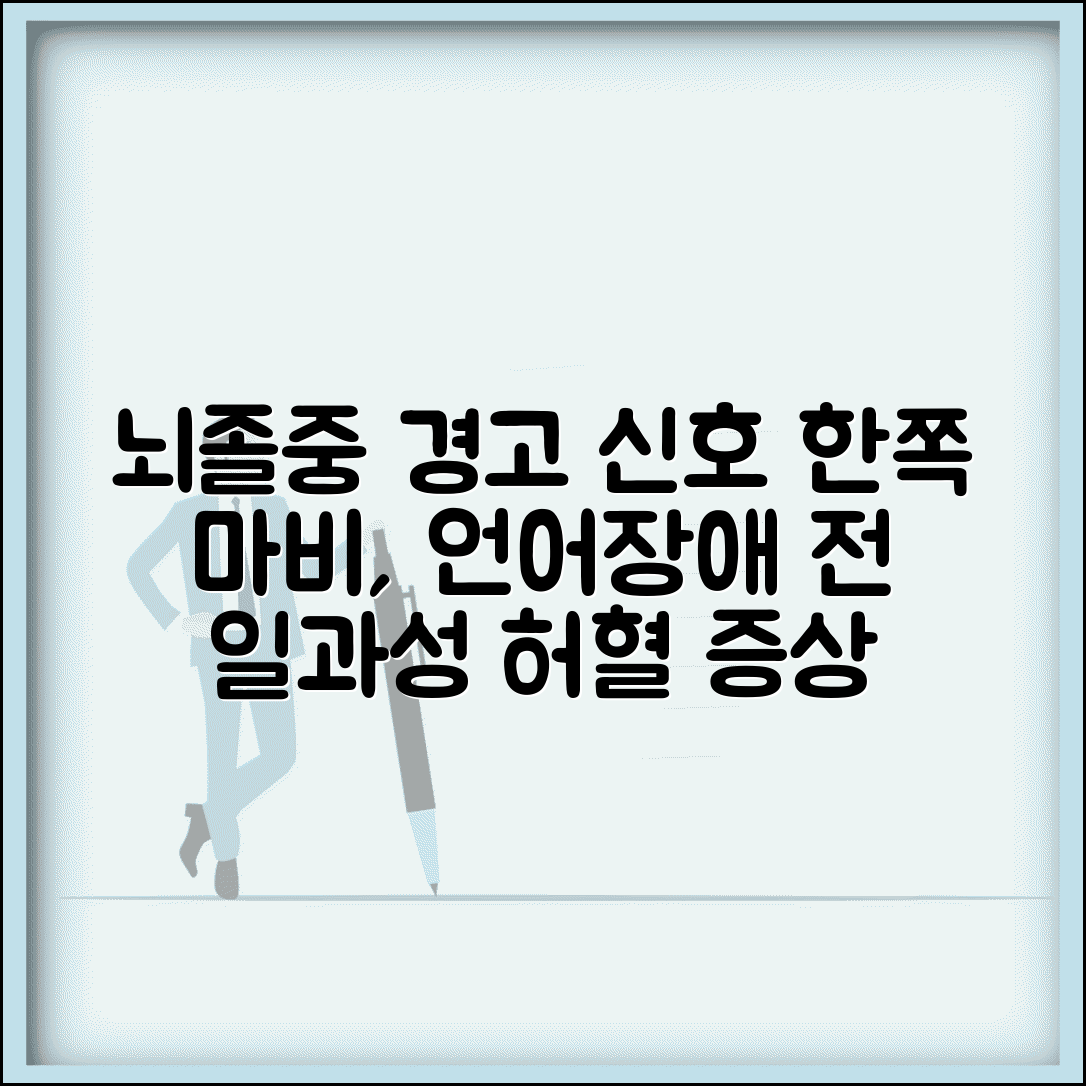 뇌경색 전조증상 일과성 허혈 | 뇌경색 증상, 한쪽 마비와 언어장애 발생 전 알아야 할 증상