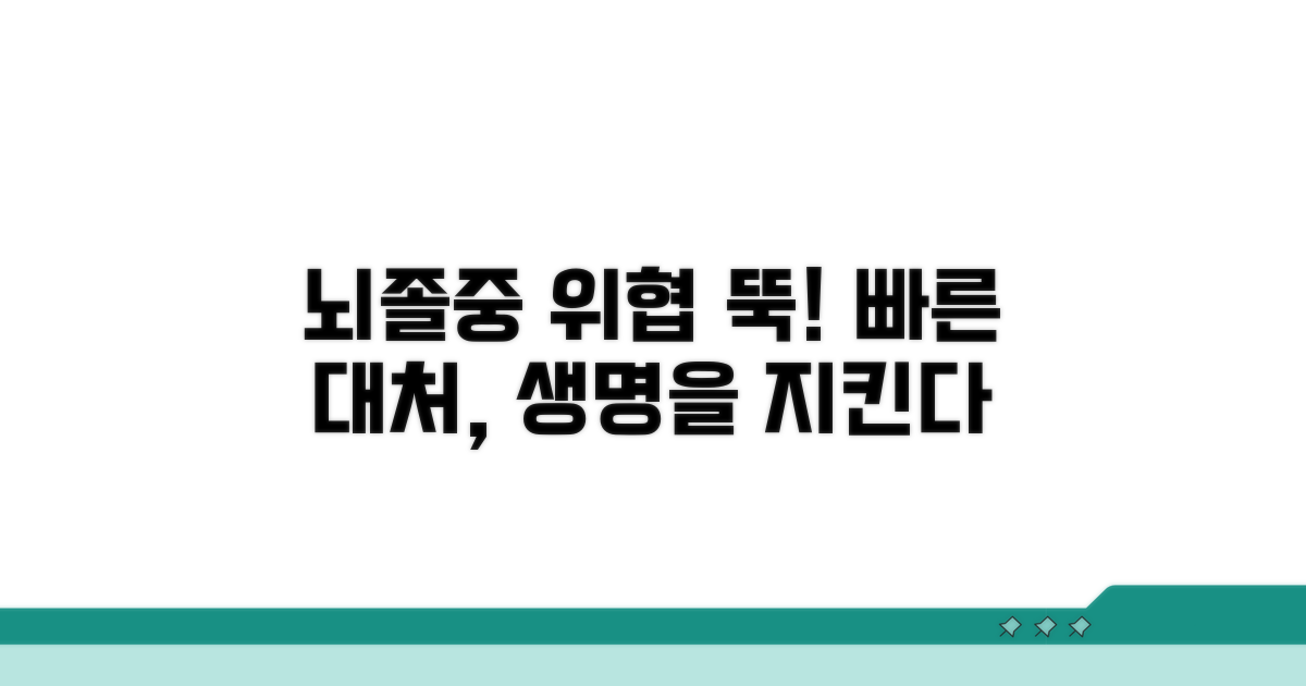 빠른 대처로 뇌졸중 위험 줄이기