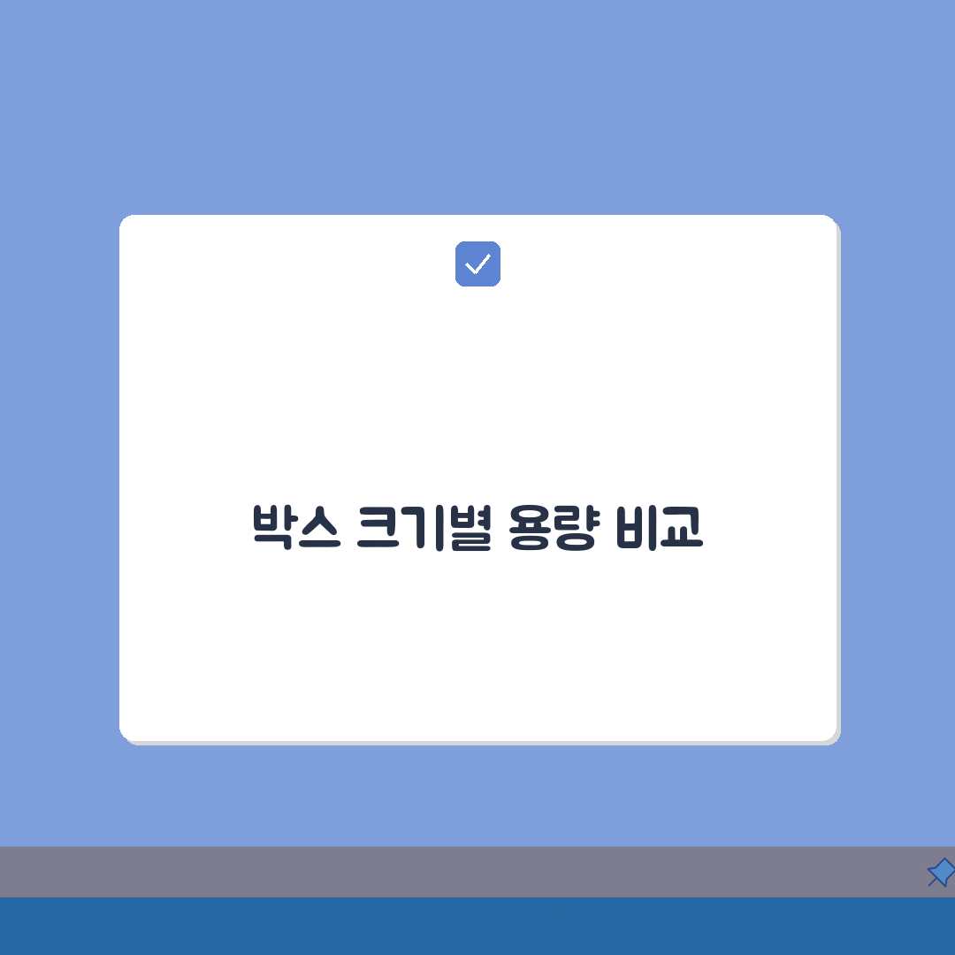 우체국 박스 사이즈 종류별 용량 | 택배 발송 최적 선택 A to Z: 5가지 규격 완벽